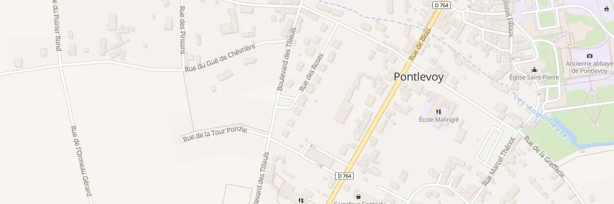 Plan du 11 Rue des Roses à Pontlevoy