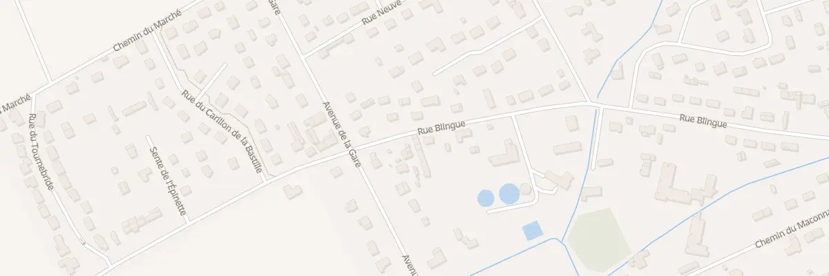 Plan du 1869 Rue Blingue à Romilly-sur-Andelle