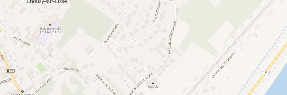 Plan du 8 Rue du Pressoir à Valloire-sur-Cisse