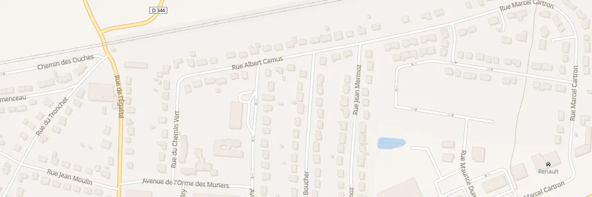 Plan du 25 Rue Helene Boucher à Courville-sur-Eure