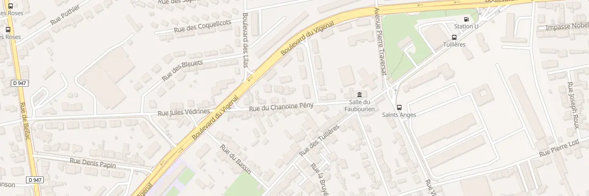 Plan du 18 Rue du Chanoine Peny à Limoges