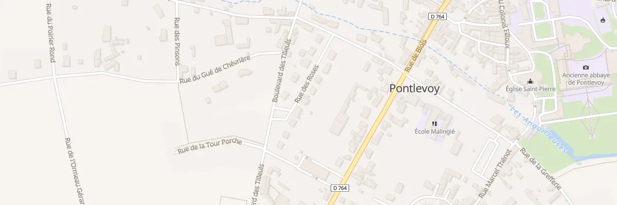 Plan du 9 Rue des Roses à Pontlevoy