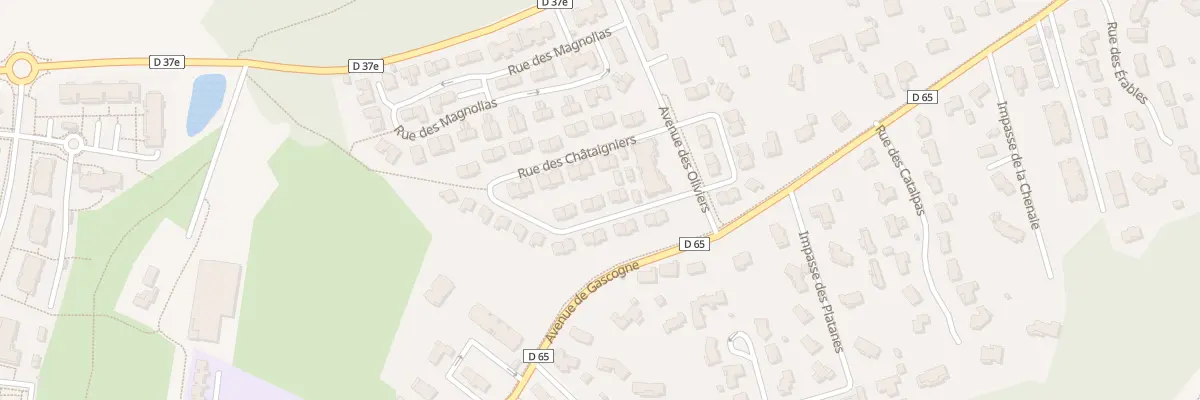 Plan du 6 Rue des Châtaigniers à La Salvetat-Saint-Gilles