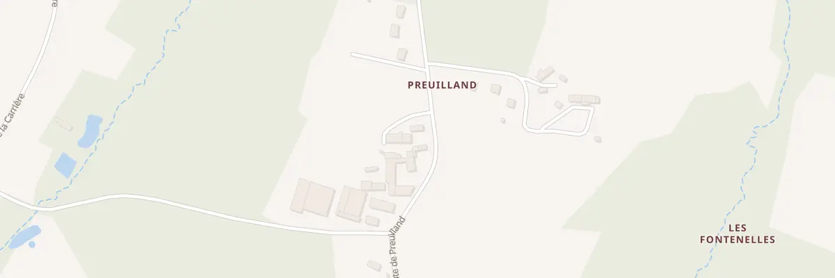Plan du 4 Rte de Preuilland à Angé