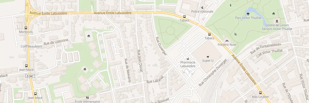 Plan du 29 Rue Duverger à Limoges