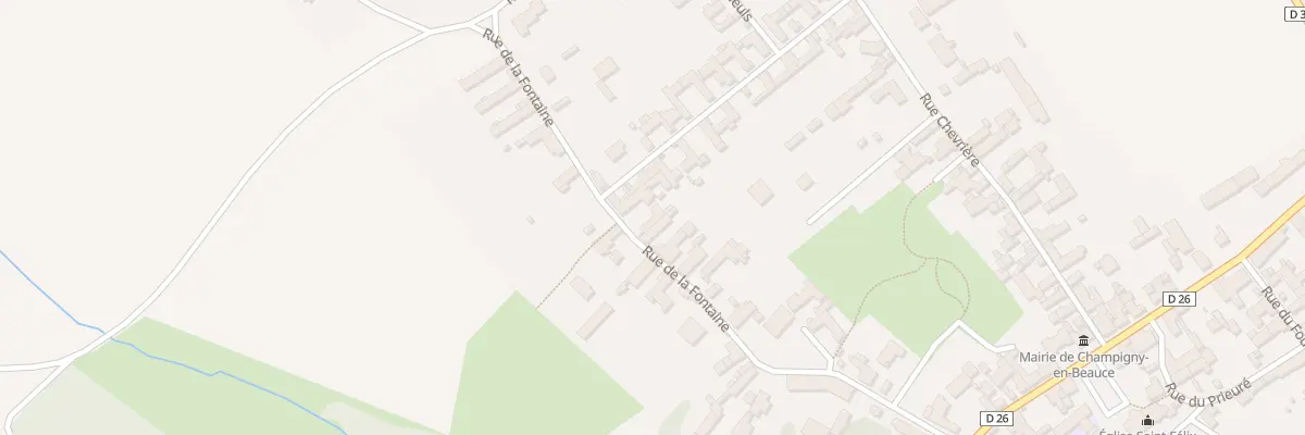 Plan du 19 Rue de la Fontaine à Champigny-en-Beauce