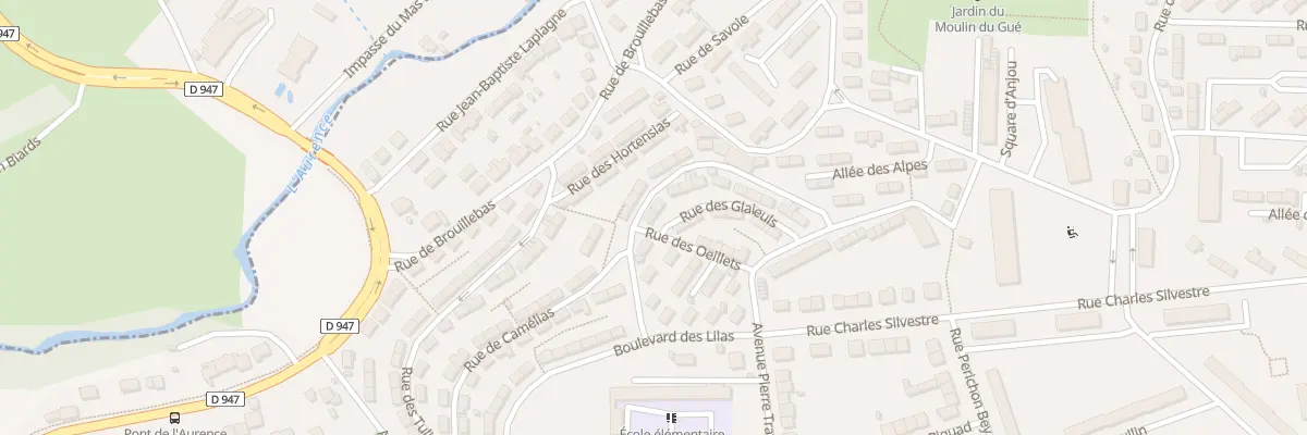 Plan du 12 Rue des Oeillets à Limoges