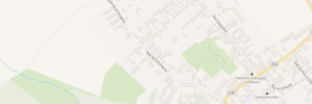 Plan du 15 Rue de la Fontaine à Champigny-en-Beauce