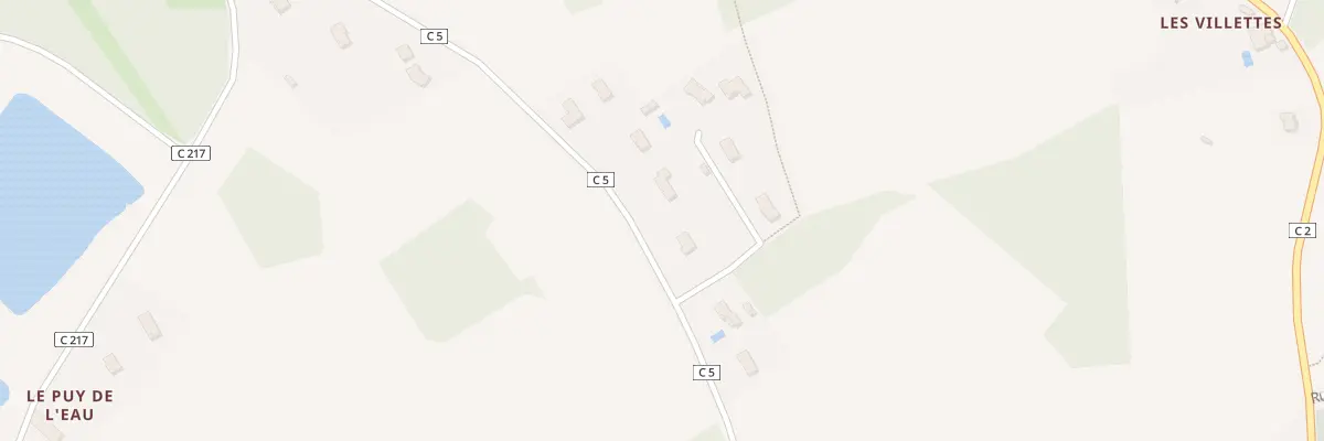 Plan du 14 Rte de Chantegrelle à Chaptelat