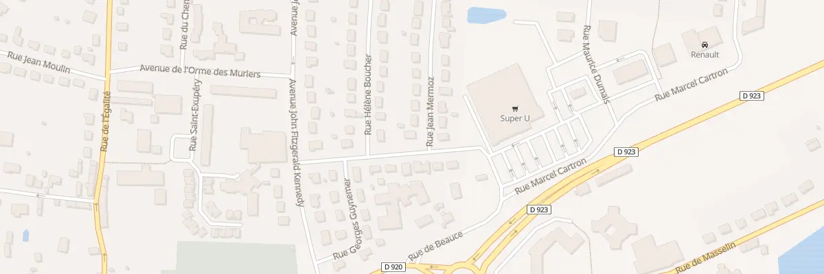 Plan du 1 Rue Jean Mermoz à Courville-sur-Eure