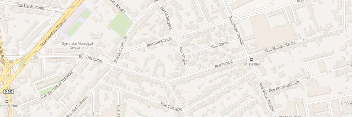 Plan du 7 Rue Virgile à Limoges