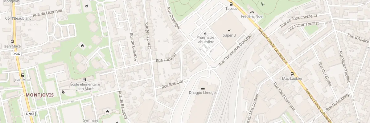 Plan du 10 Rue de la Ferme à Limoges