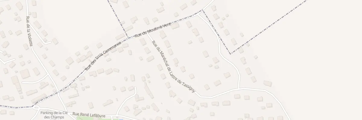 Plan du 20 Rue Mal de Lattre de Tassigny à Cierrey