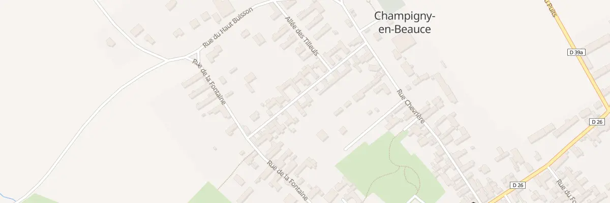 Plan du 13 Rue de la Cité à Champigny-en-Beauce
