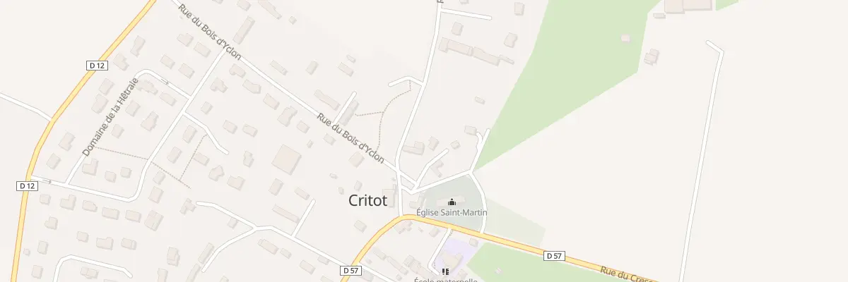 Plan du 5009 Pl de l’Eglise à Critot