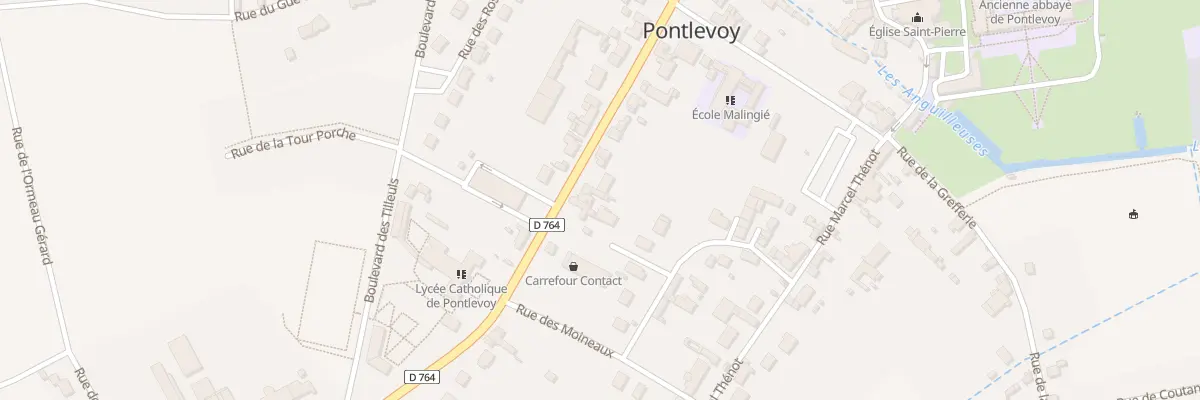 Plan du 55 Rte de Montrichard à Pontlevoy