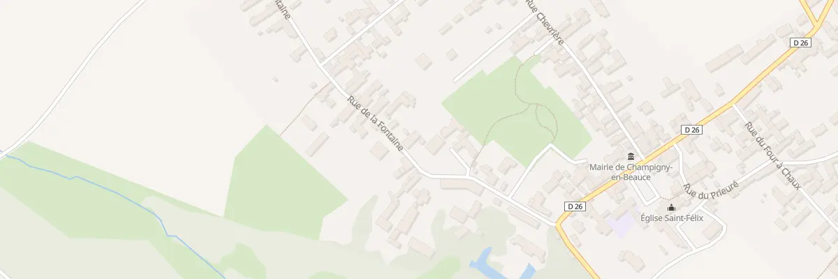 Plan du 9 Rue de la Fontaine à Champigny-en-Beauce