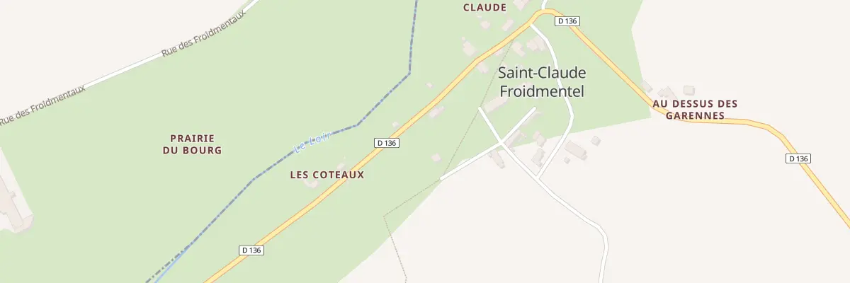 Plan du 3 Le Haut de Saint Claude à Brévainville