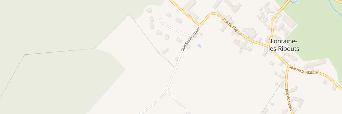 Plan de la Rue Saint Jacques à Fontaine-les-Ribouts
