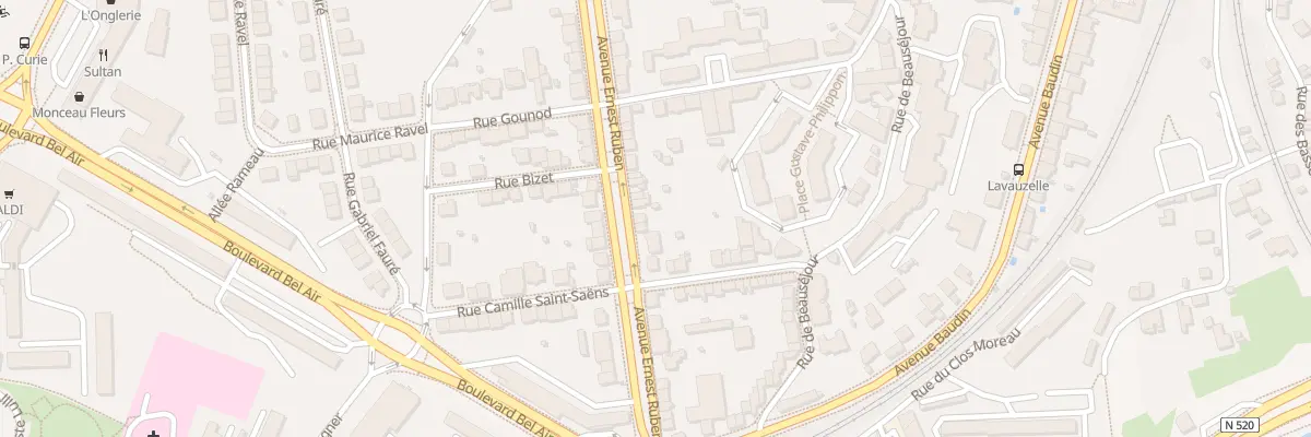 Plan du 50 Av Ernest Ruben à Limoges