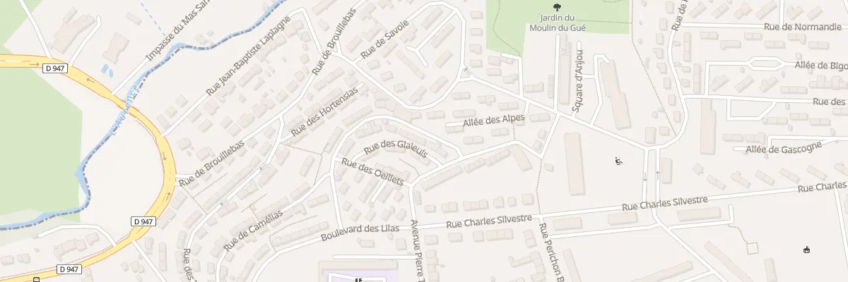 Plan du 6 Rue des Glaïeuls à Limoges