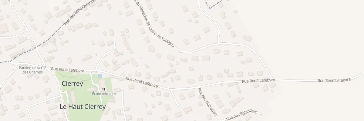 Plan du 10 Rue Mal de Lattre de Tassigny à Cierrey