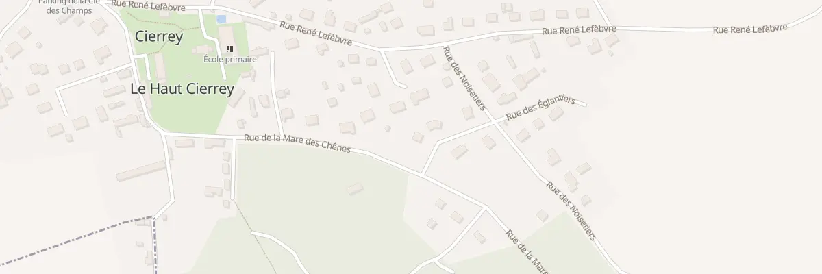Plan du 14 Rue des Eglantiers à Cierrey
