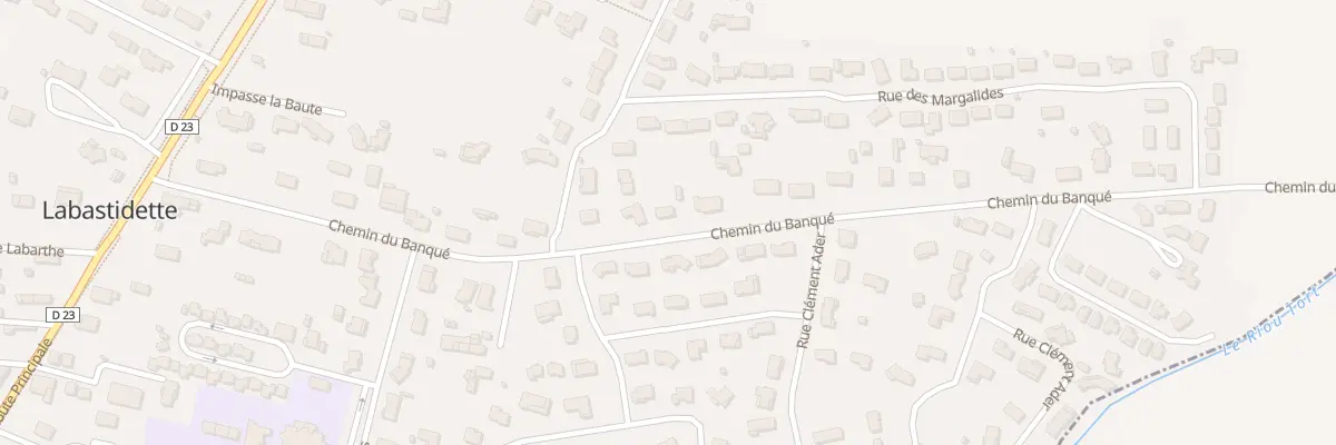 Plan du 19 Che du Banqué à Labastidette