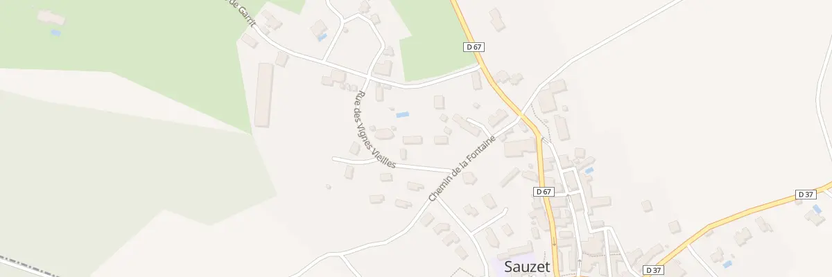 Plan du 38 Rue des Vignes Vieilles à Sauzet
