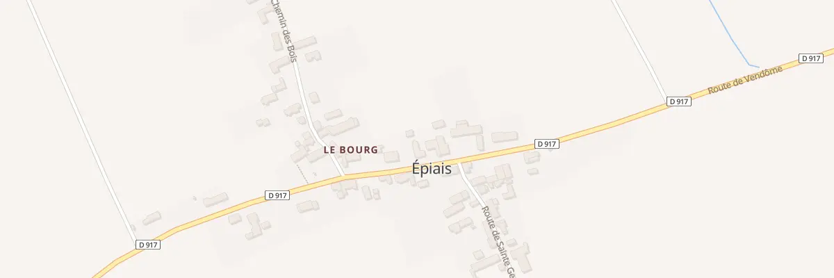 Plan du 13 Rte de Vendôme à Épiais