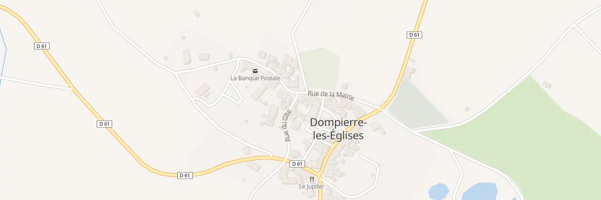 Plan du 1 Rue du Gite à Dompierre-les-Églises
