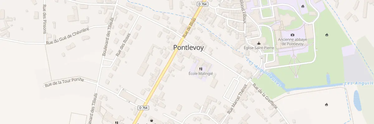 Plan du 41 Rte de Montrichard à Pontlevoy