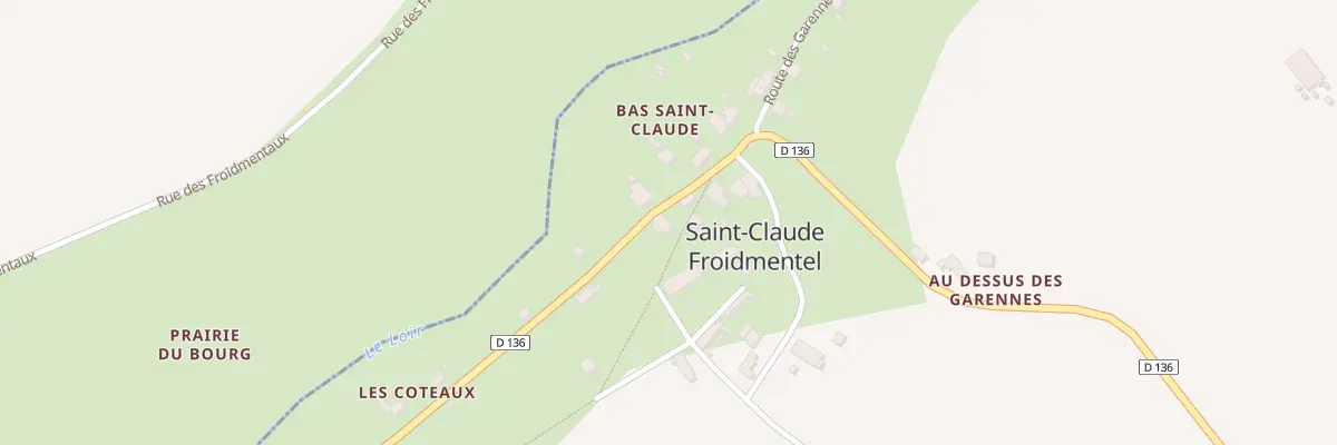 Plan du 9 Bas de Saint-Claude à Brévainville