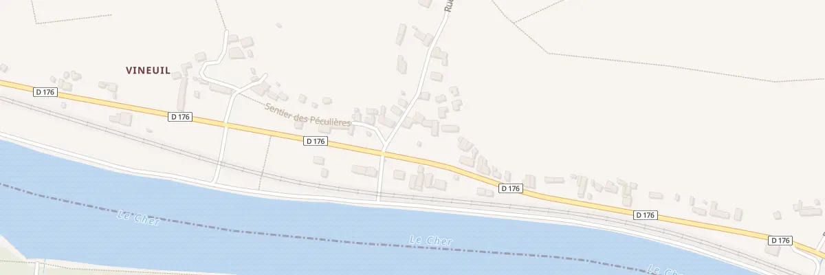 Plan du 2 Rue de Vineuil à Monthou-sur-Cher
