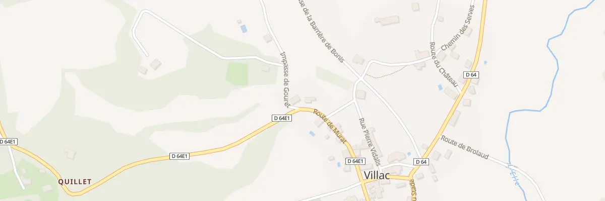 Plan du 154 Rte de Murat à Villac