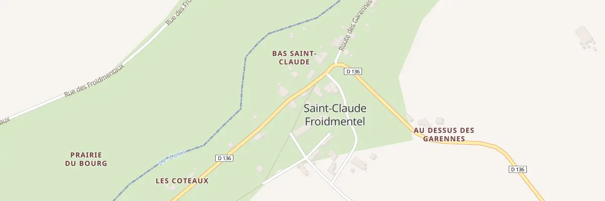 Plan du 126 Saint Claude Froidmentel à Brévainville