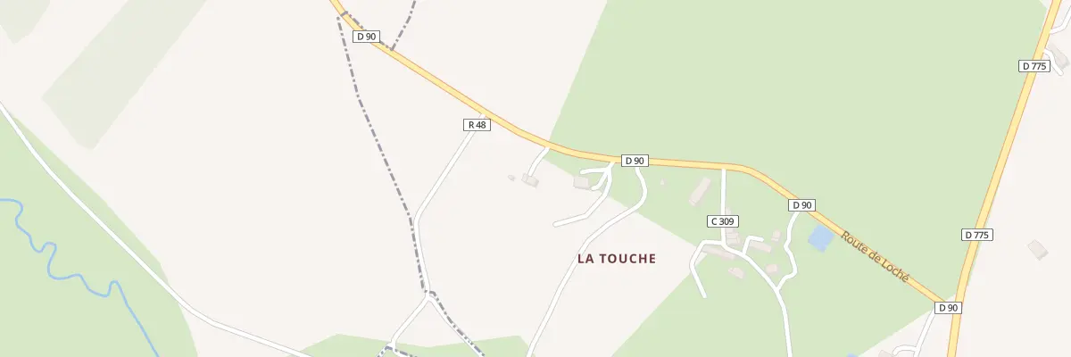 Plan du 51A La Touche à Villedômain