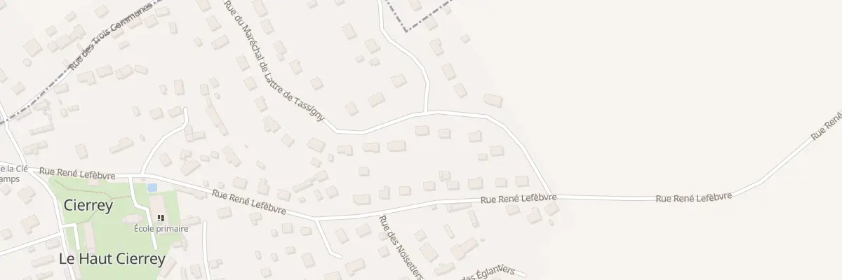 Plan du 13 Rue Mal de Lattre de Tassigny à Miserey