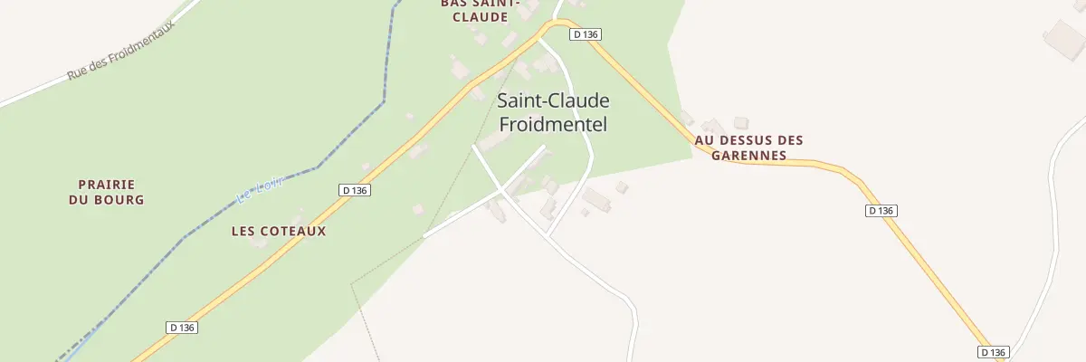 Plan du 8 Le Haut de Saint Claude à Brévainville