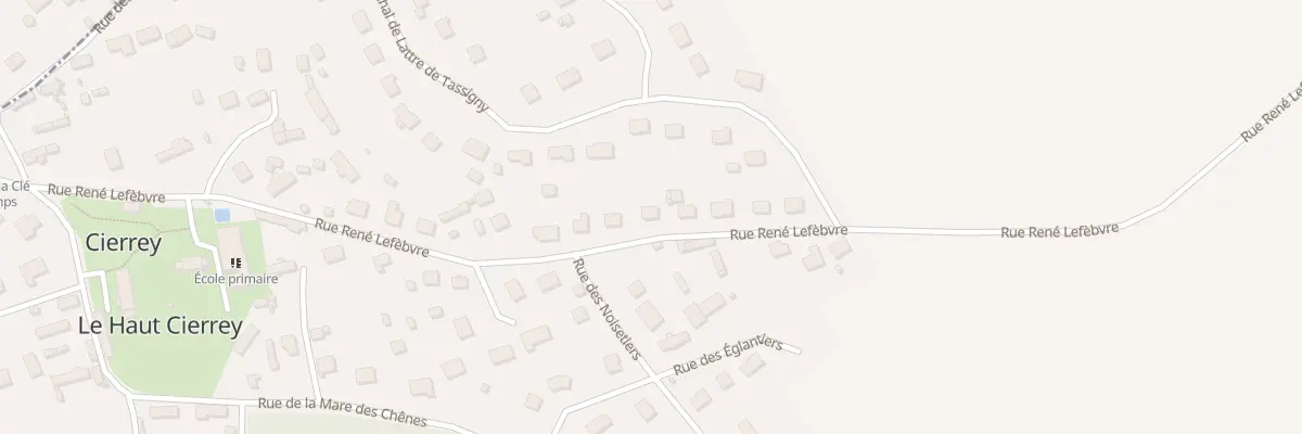 Plan du 27 Rue René Lefèbvre à Cierrey
