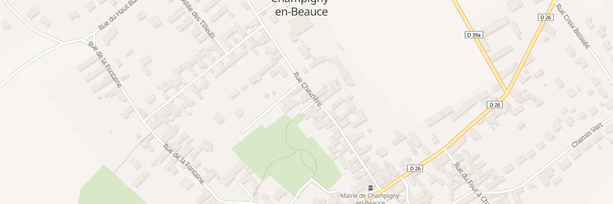 Plan du 20 Rue Chevrière à Champigny-en-Beauce