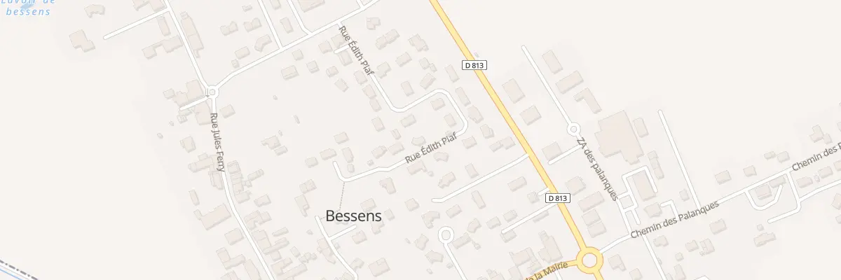 Plan du 194 Rue Edith Piaf à Bessens