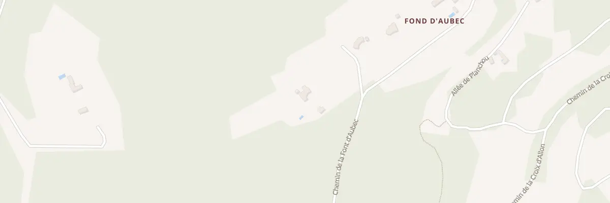 Plan du 333 Che de la Font d’Aubec à Sainte-Nathalène