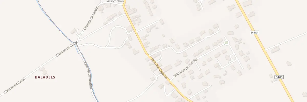 Plan du 237 Rue des Capellas à Bessens