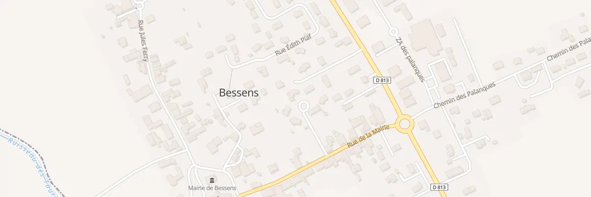 Plan du 6 Imp des Cerisiers à Bessens