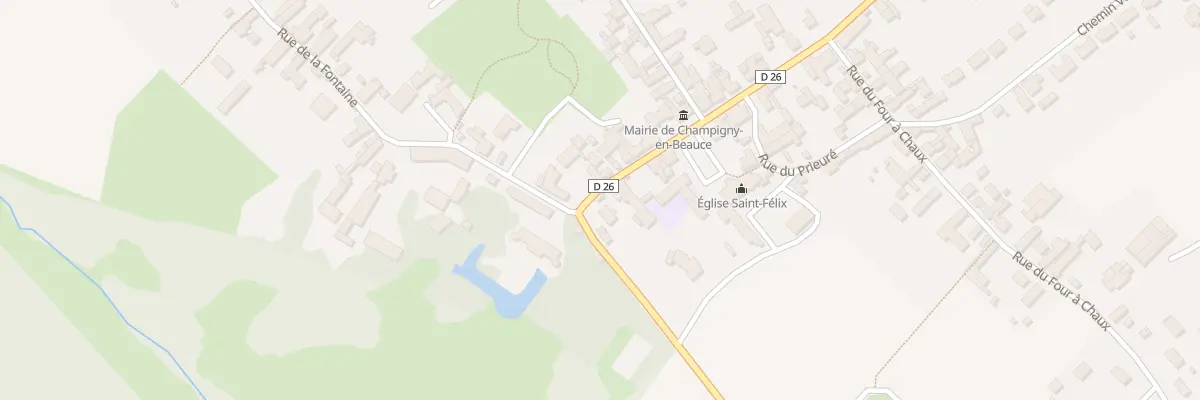 Plan du 1 Gr Grand Rue à Champigny-en-Beauce