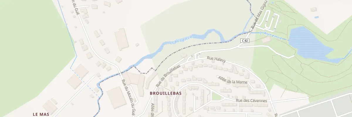 Plan du 2 Rue de Brouillebas à Limoges