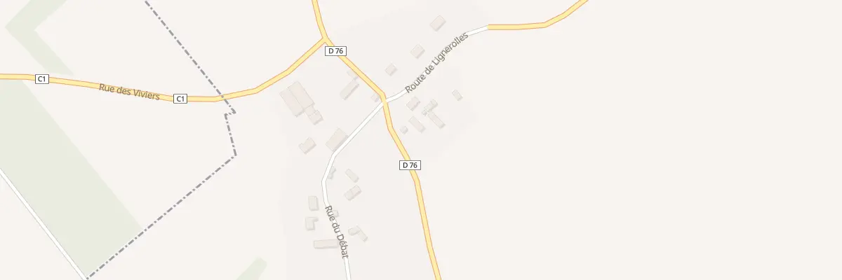 Plan du 1 Rue des Vignes à Lignerolles