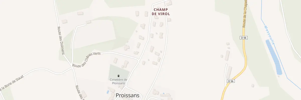 Plan du 46 Che de Champ de Virol à Proissans