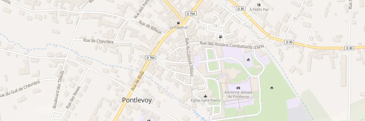 Plan du 20 Rue Colonel Filloux à Pontlevoy